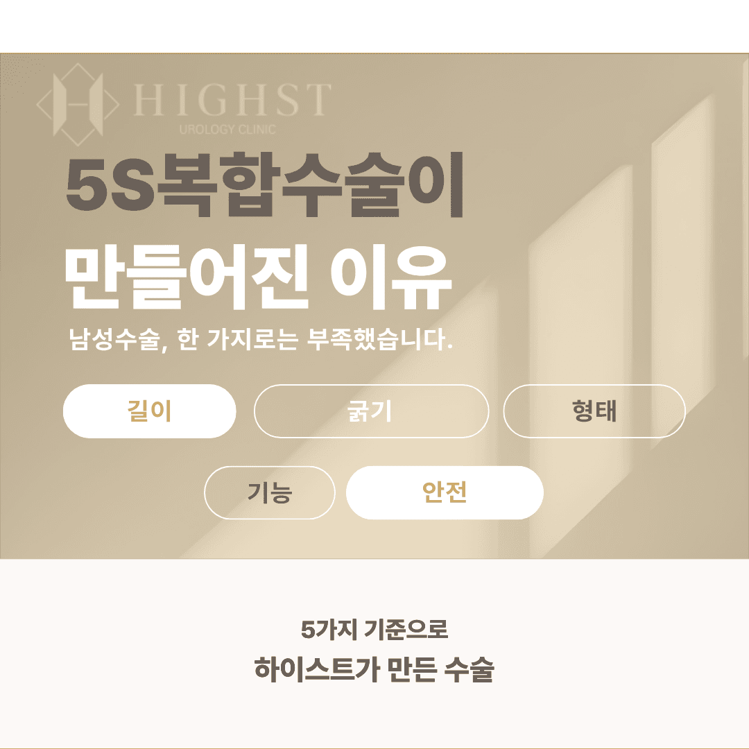 5S복합수술, 남성수술의 기준이 된 이유